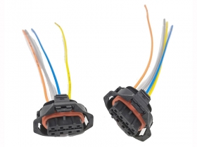 Flat 4 Pins WHITE Wiring Harness Pigtail Socket for NOX Sensor